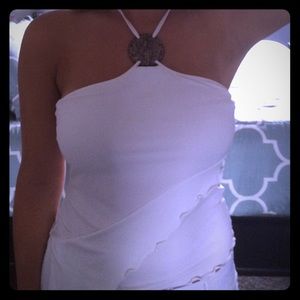 White halter summer top by Moda at VS