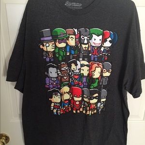 DC villain and hero shirt