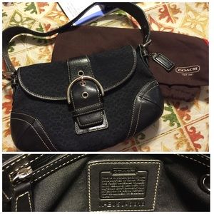 Small Authentic Black COACH bag with dust bag