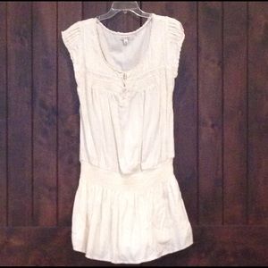 American Eagle Boho beige cotton mini dress.
