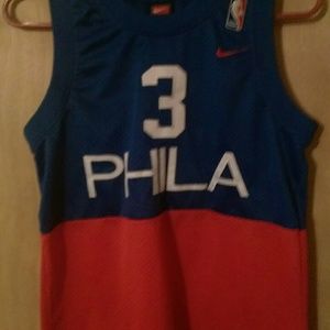 76ers Authentic hand stitched Jersey.
