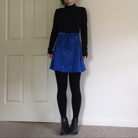 Dresses & Skirts - 📦sold📦 royal blue trench skirt