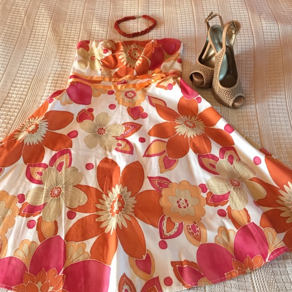 XOXO strapless floral summer dress - Picture 1 of 4