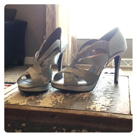 Silver Formal Heels