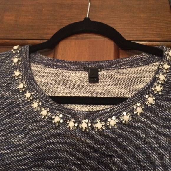 J.Crew Jeweled Sweater - Picture 1 of 3