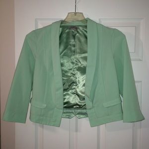 Juniors mint green Blazer