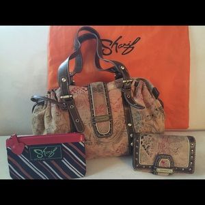 Authentic Sharif handbag and wallet