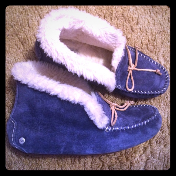 Navy Alena Ugg Moccasins