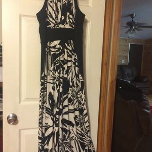 Maxi Dress black/white