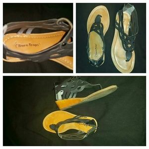 Bare Trap Sandles with zipper bsck🌴🌻