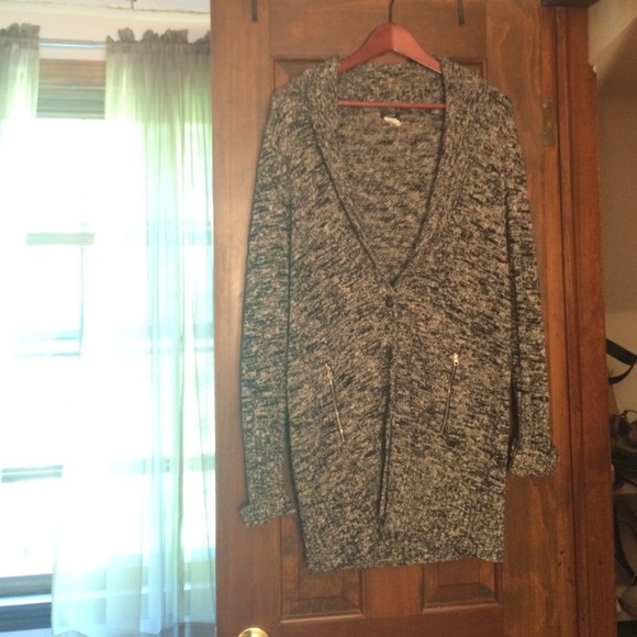 J. Crew Sweaters - J.Crew Long Knot Cardigan with Zipper Pockets