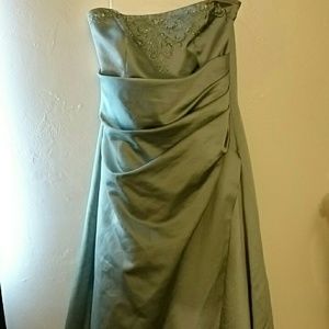 Strapless prom dress