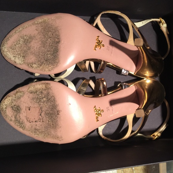 Prada gold and silver shoes - Picture 3 of 4