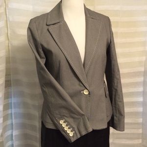 Talbots cotton blazer sz16