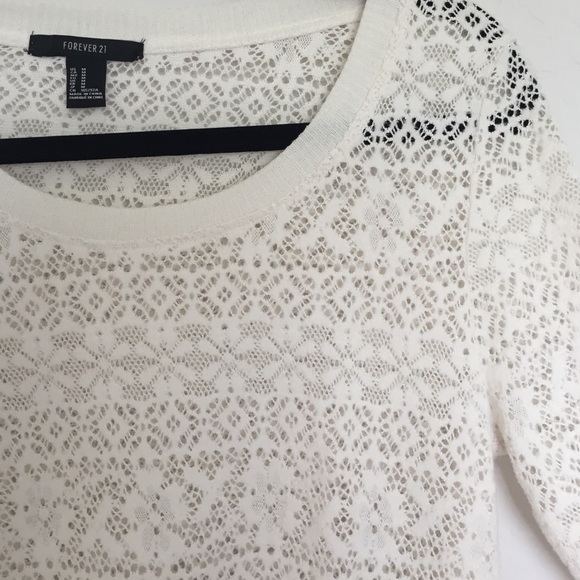 Creamy fall sweater with fab textured print