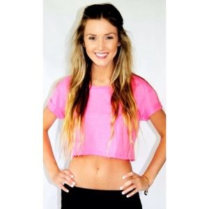 Neon Pink Crop Top