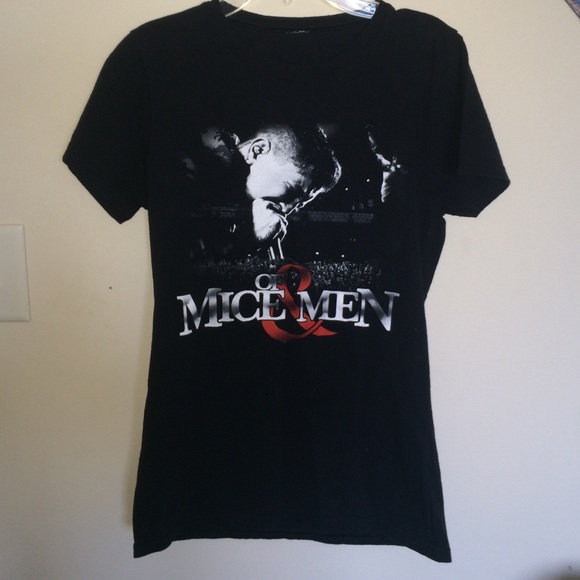 of mice & men fitted t-shirt