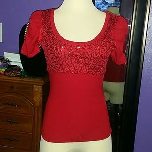 Beautiful red top blouse
