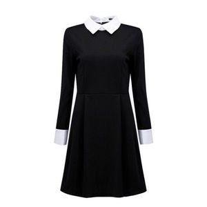 Wednesday Addams dress Peter Pan collar