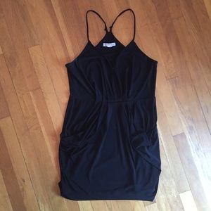 BCBGeneration racerback draped dress with pockets