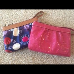 Set of 2 Coach wristlets