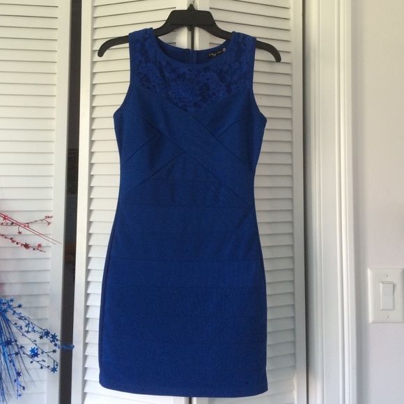 Blue homecoming casual dress