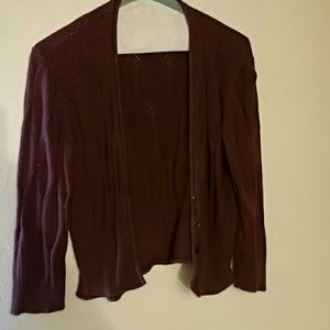 Half Cardigan burgundy