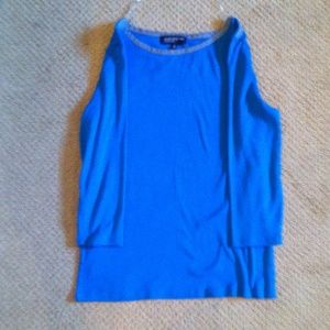 Royal blue 3/4 sleeve shirt! Jones New York.