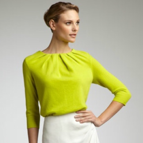 Magashoni pleat neck cashmere sweater