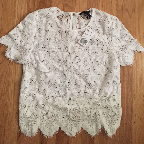 White lace top