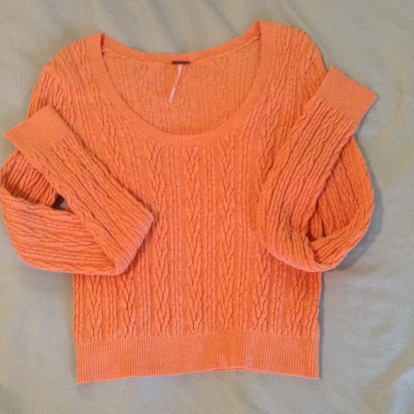 Free People Sweaters - Free People Orange Crop Sweater
