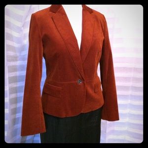 Talbots NWT Amber colored velveteen blazer sz16