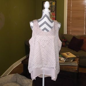 Layered hi-lo dressy tank