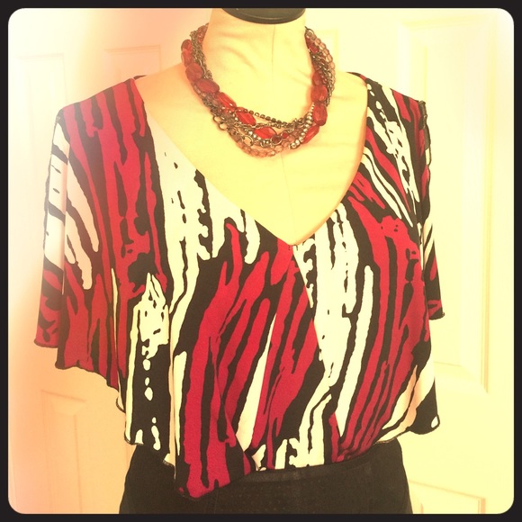 Multi-Colored Pullover Top