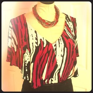 Multi-Colored Pullover Top