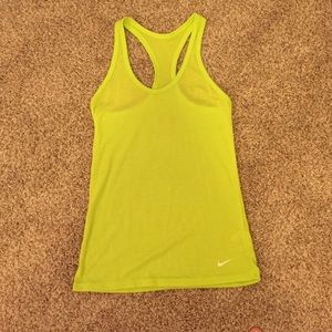 Nike lime tank top