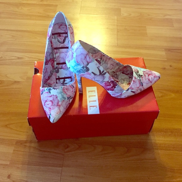 Elle floral heel