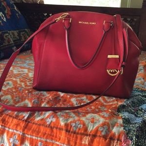Michaels Kors Red Satchel