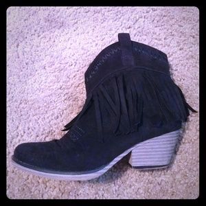 Short Fringe Cowgirl boots