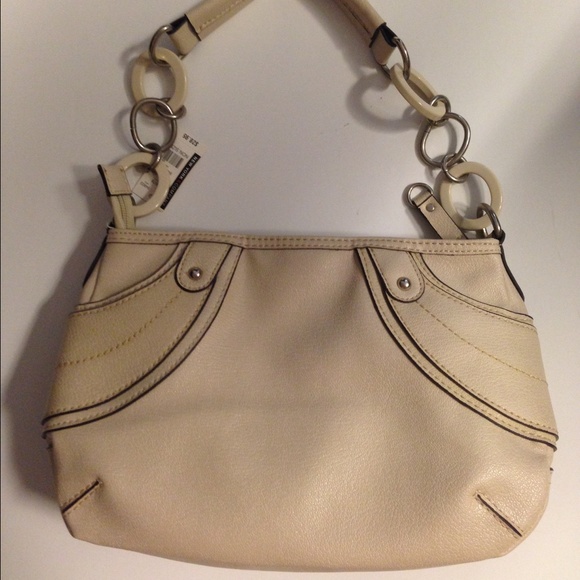 New York & Company Handbags - New York & Company Cream Bag NY&Co NWT