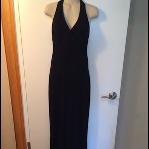 Black evening gown.