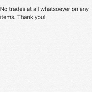 No trades