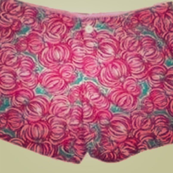 ✨DISO Lilly Pulitzer Punkin Chunkin shorts 8/10✨ - Picture 1 of 1