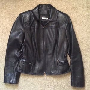 Bebe genuine leather jacket