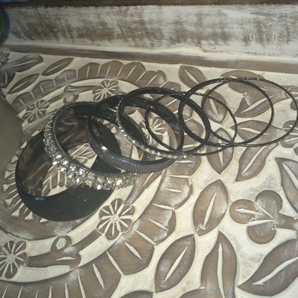 Black bangle set (2 for $5.00)