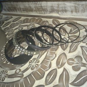 Black bangle set (2 for $5.00)