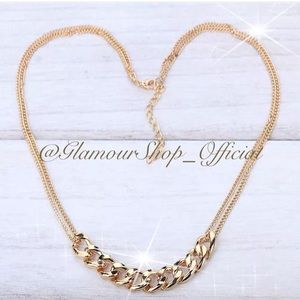 Chain statement necklace