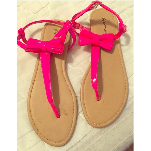 Hot pink Body central sandals