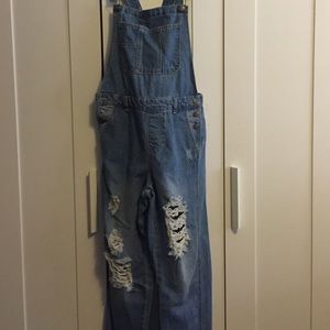 Denim overalls