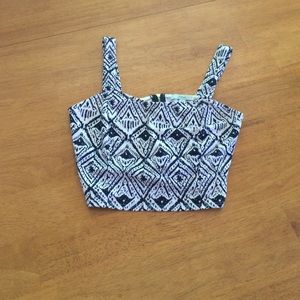 Zipper crop top